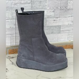 Equitare Nilton pewter suede boot size 38/8